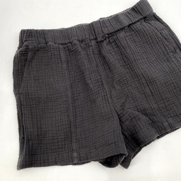 Madewell gray Easy Pull-On Shorts in Lightspun - Picture 3 of 10